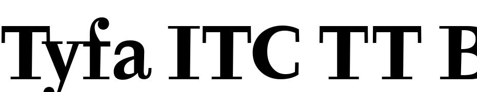 Tyfa ITC TT Bold Yazı tipi ücretsiz indir